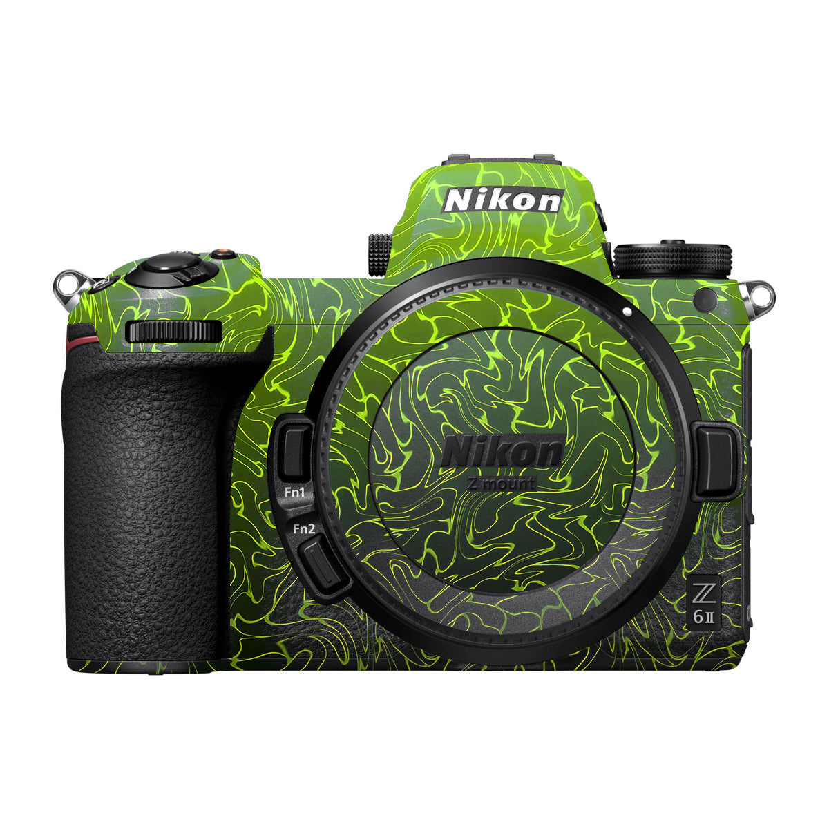 Lime Yellow to Black Gradient Nikon Z6 II Camera Skin