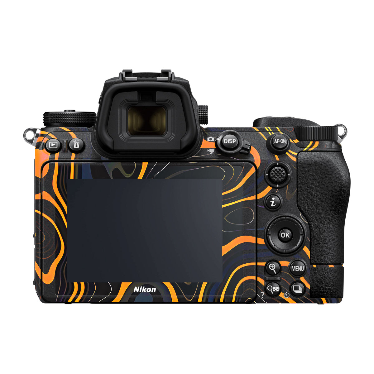 Amber Topographic Waves Nikon Z7 Camera Skin