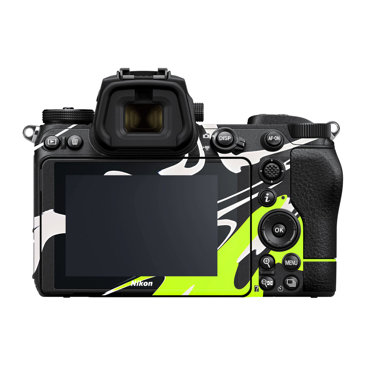 Neon Green and Black Pattern Nikon Z7 Camera Skin