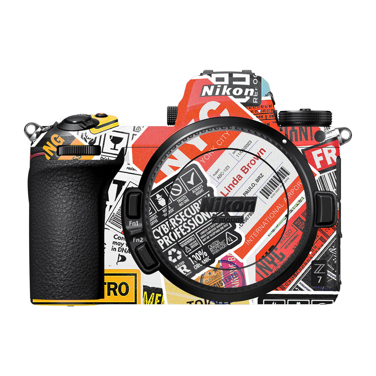 Tech Aesthetic Sticker Collage Nikon Z7 Camera Skin