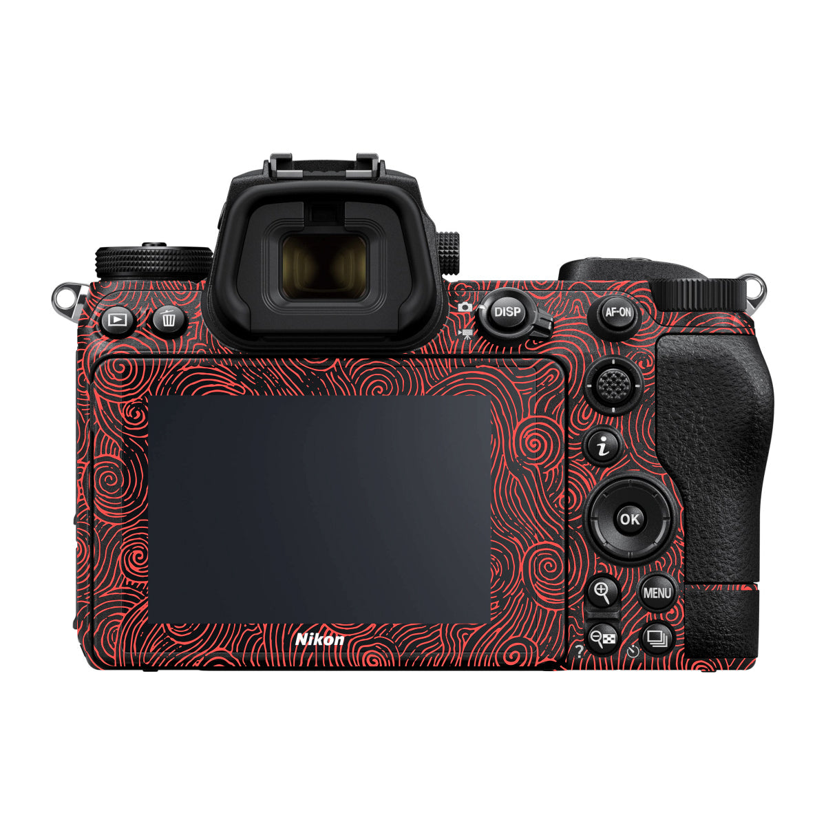 Red Spirals Nikon Z7 Camera Skin