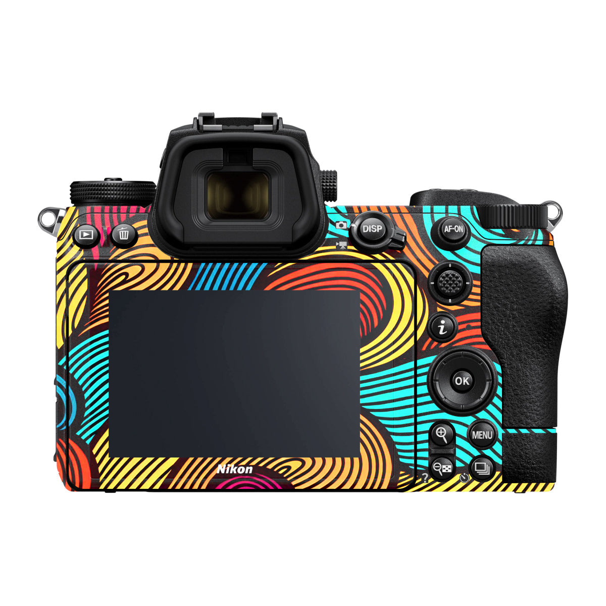 Retro Colorful Doodle Art Pattern Nikon Z7 Camera Skin