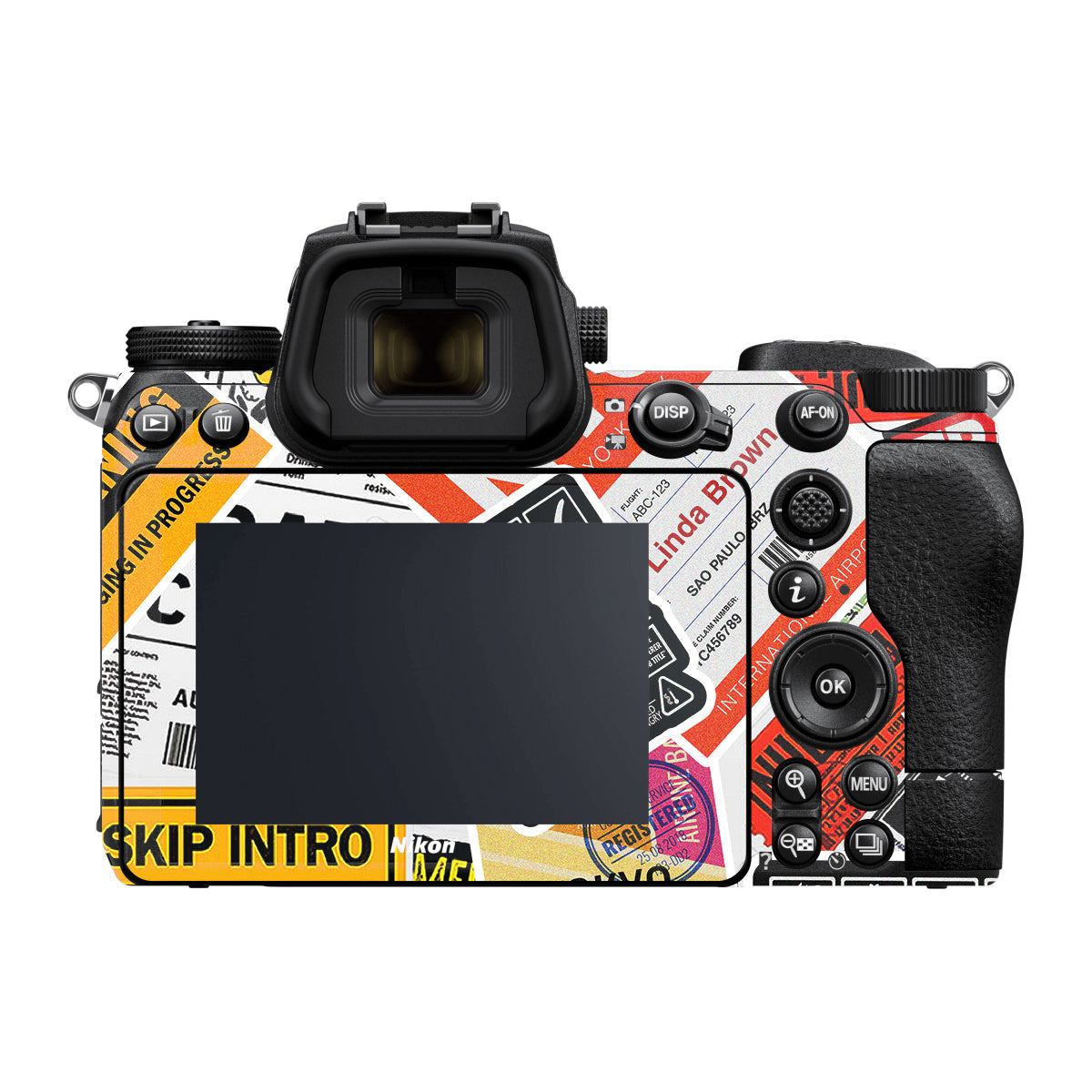 Tech Aesthetic Sticker Collage Nikon Z7 II Camera Skin