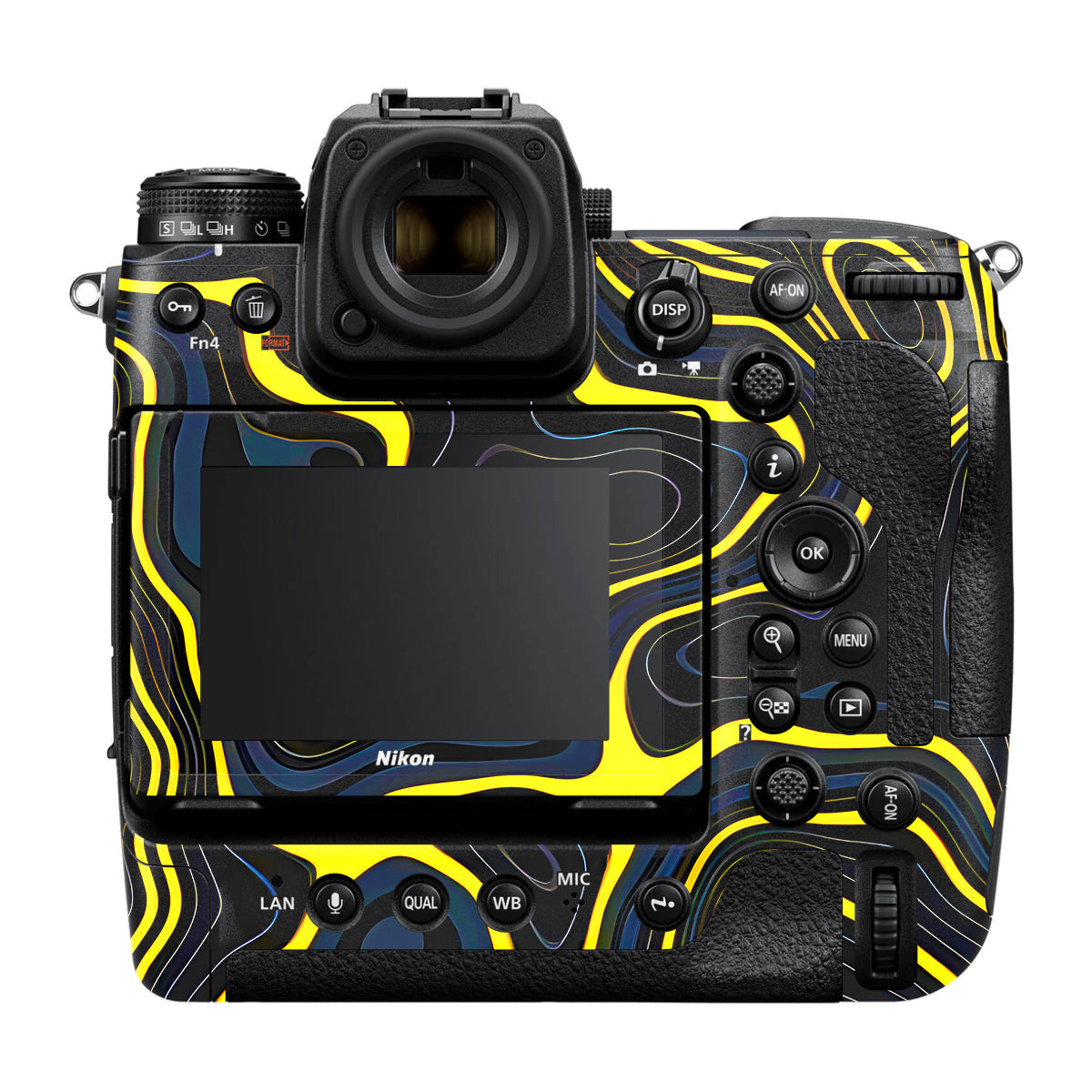 Neon Lava Contours Nikon Z9 Camera Skin