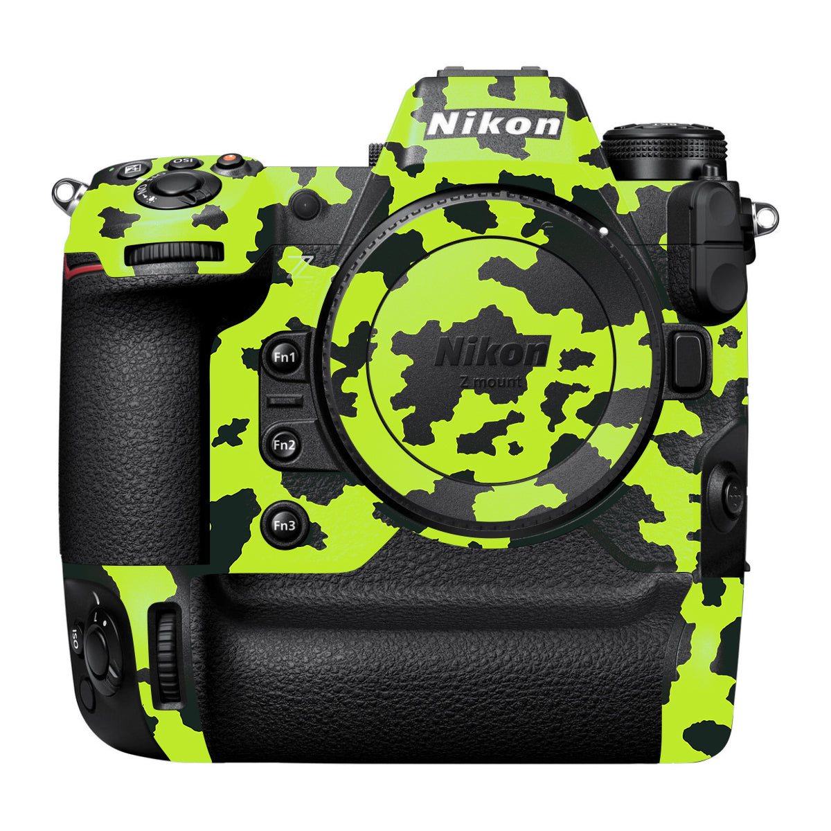Neon Green Splatter Nikon Z9 Camera Skin