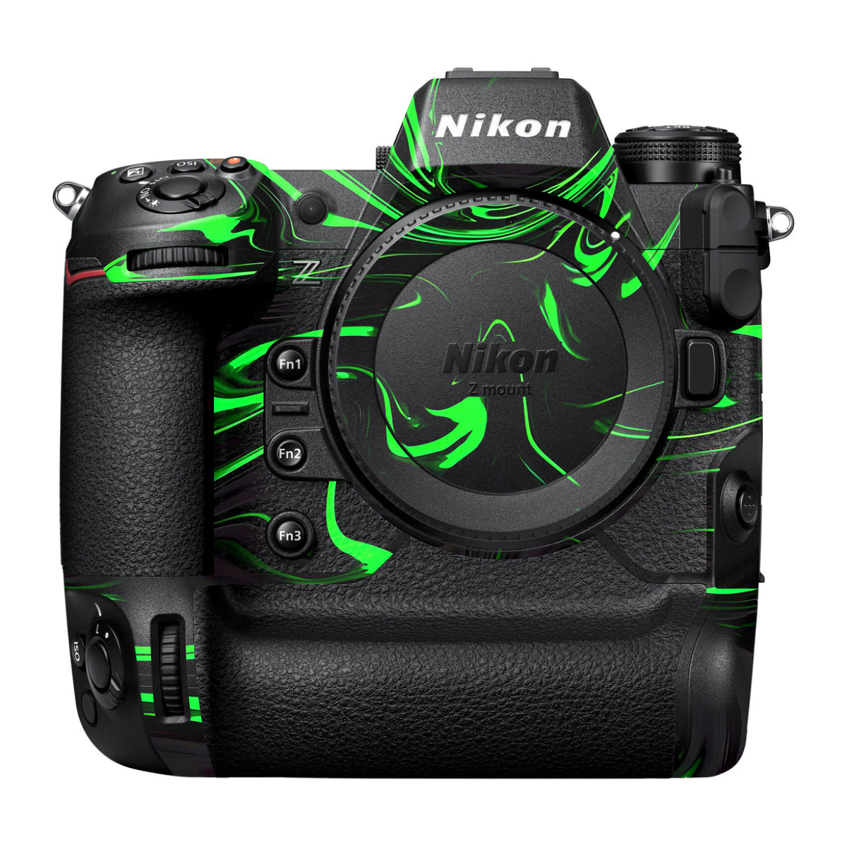 Green Liquid Pattern Nikon Z9 Camera Skin