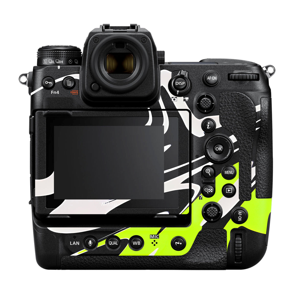 Neon Green and Black Pattern Nikon Z9 Camera Skin
