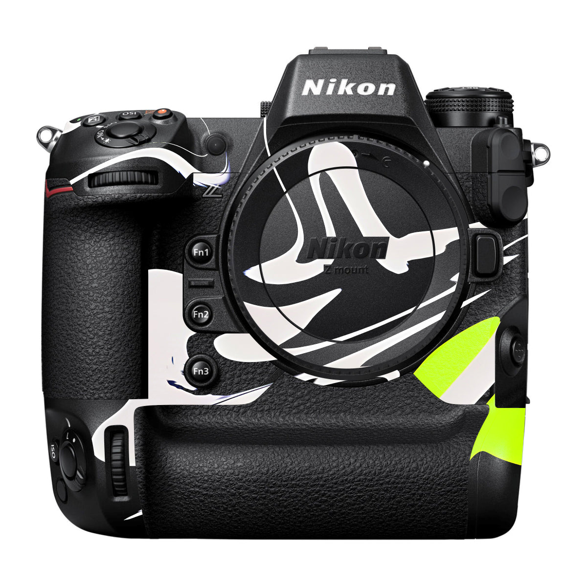 Neon Green and Black Pattern Nikon Z9 Camera Skin