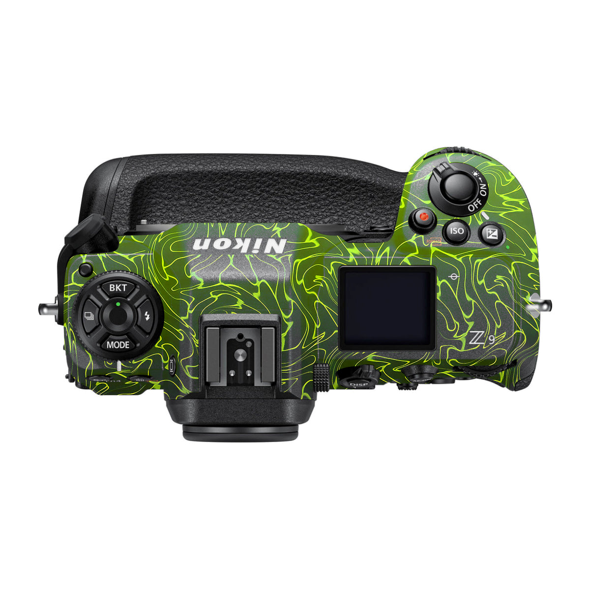 Lime Yellow to Black Gradient Nikon Z9 Camera Skin