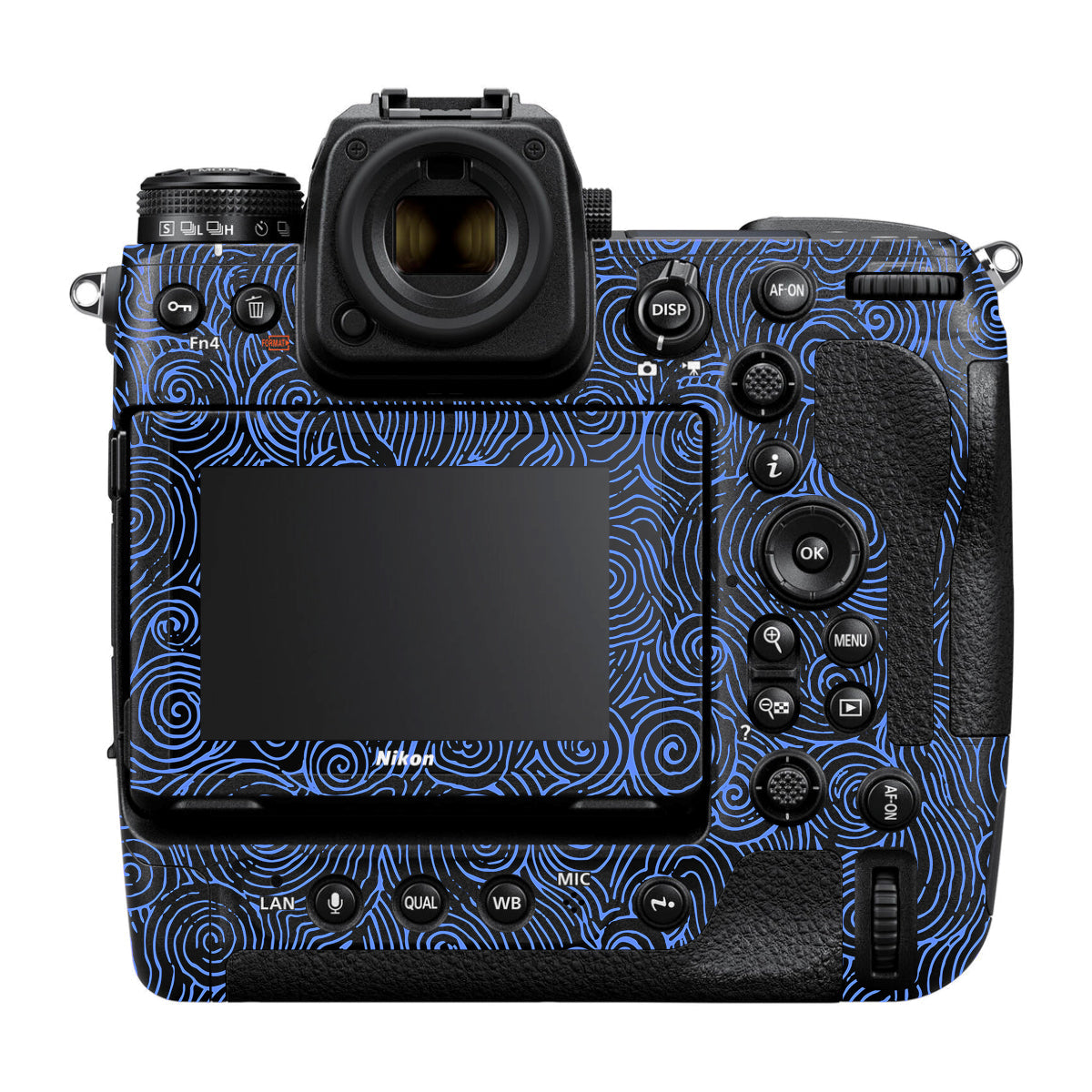 Blue Spirals Nikon Z9 Camera Skin