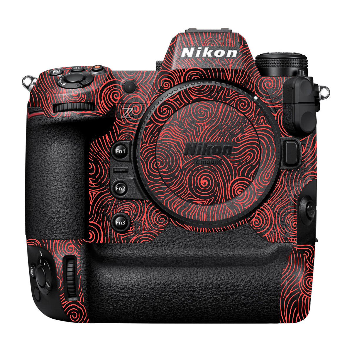Red Spirals Nikon Z9 Camera Skin