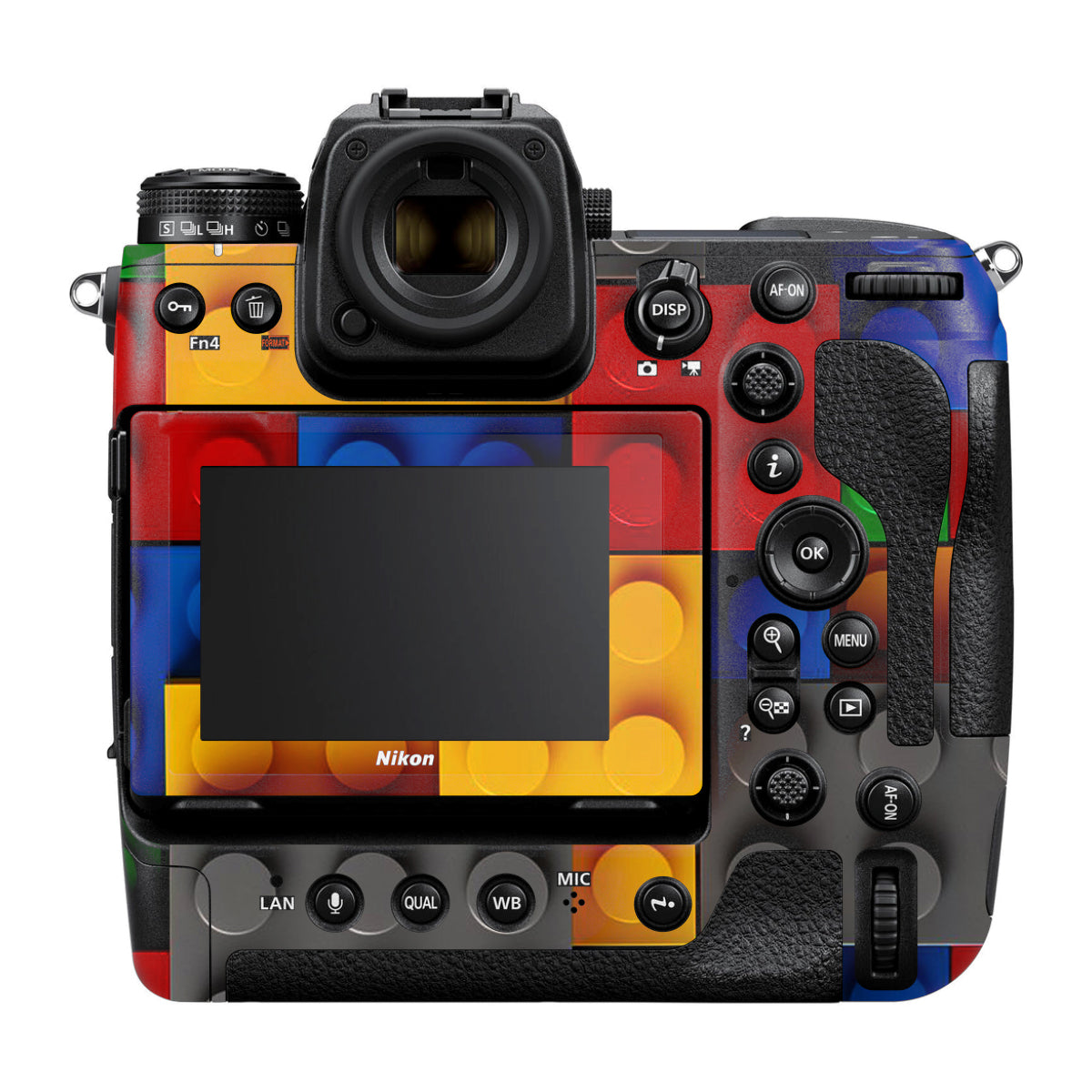 Colorful LEGO Brick Wall Pattern Nikon Z9 Camera Skin
