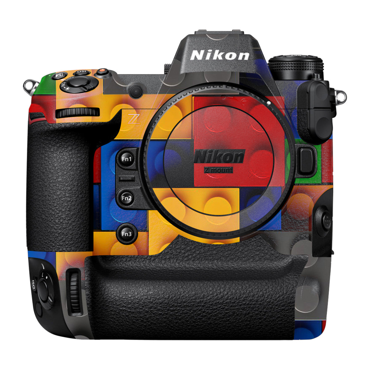 Colorful LEGO Brick Wall Pattern Nikon Z9 Camera Skin