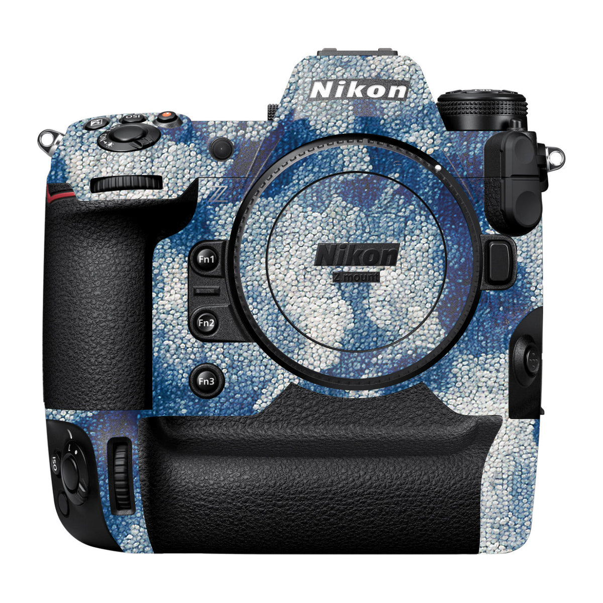 Blue Watercolor Fabric Nikon Z9 Camera Skin