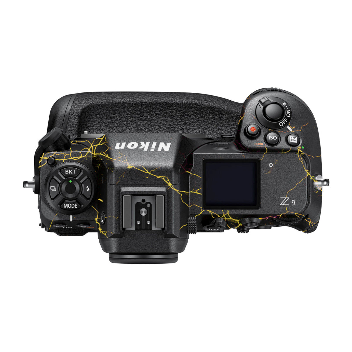Electric Gold Veins Nikon Z9 Camera Skin