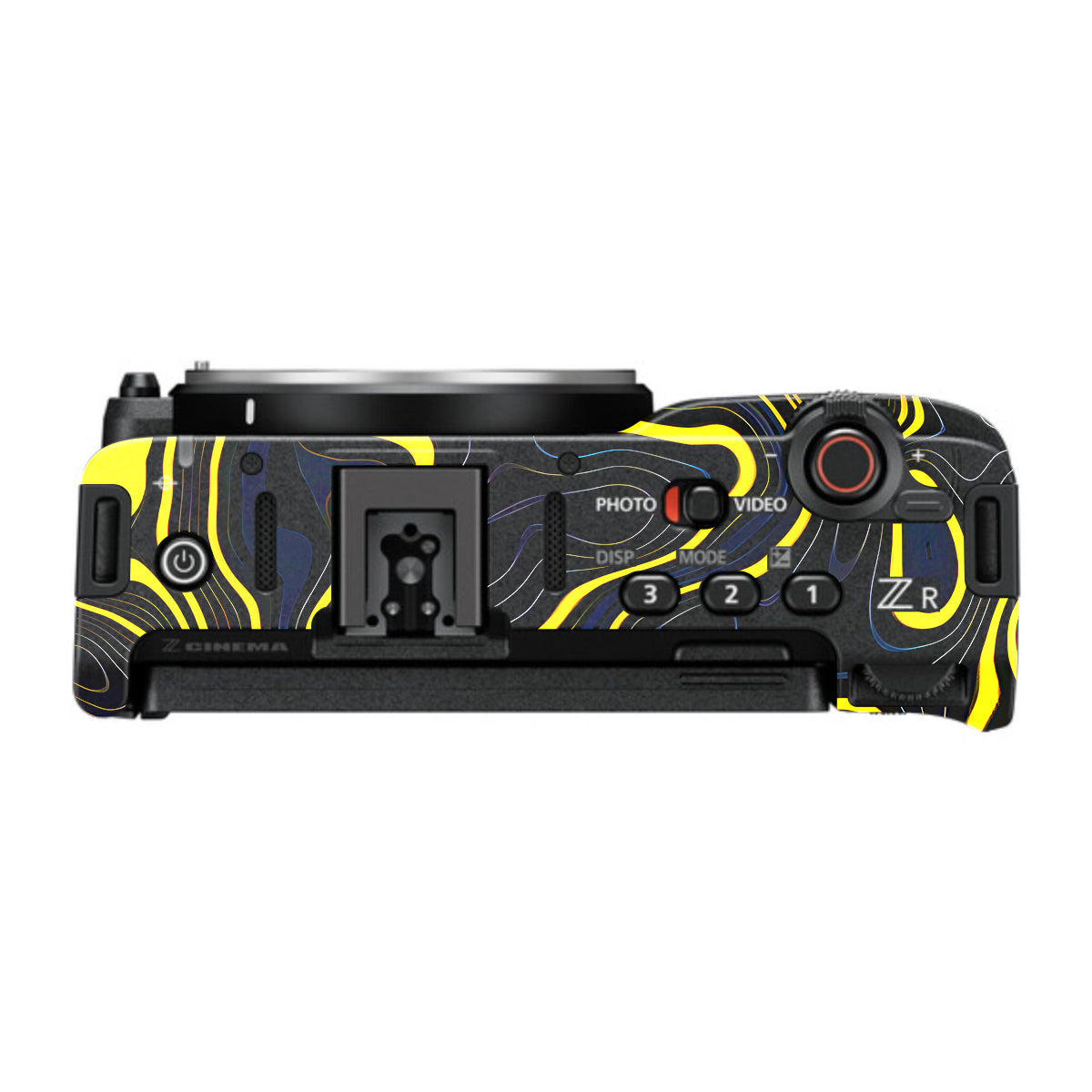 Neon Lava Contours Nikon ZR Camera Skin