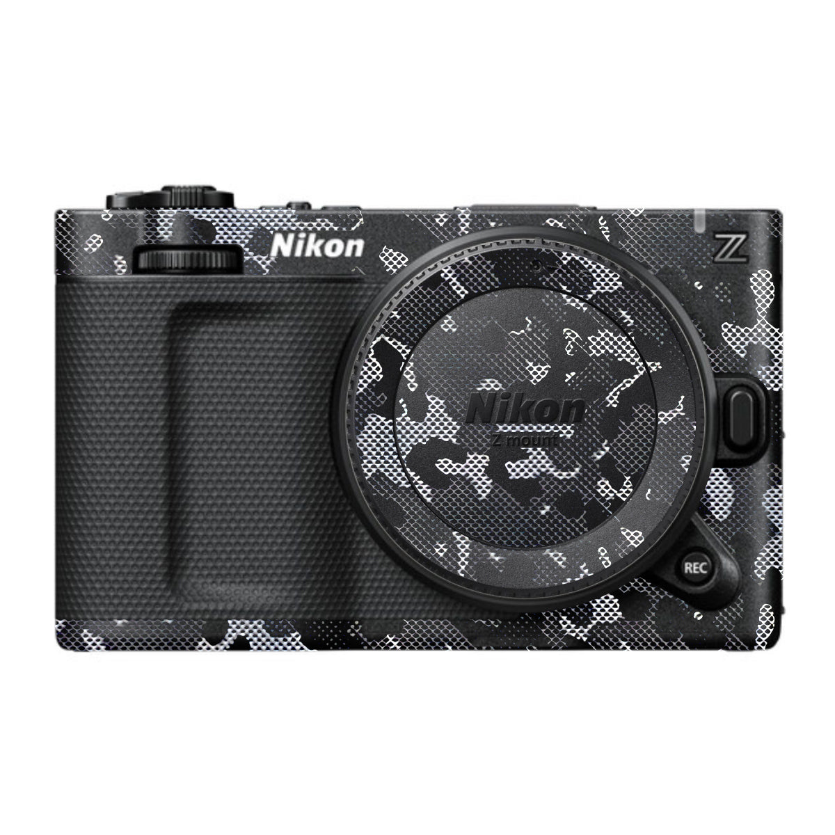 Stealth Grey Camo Nikon ZR Camera Skin