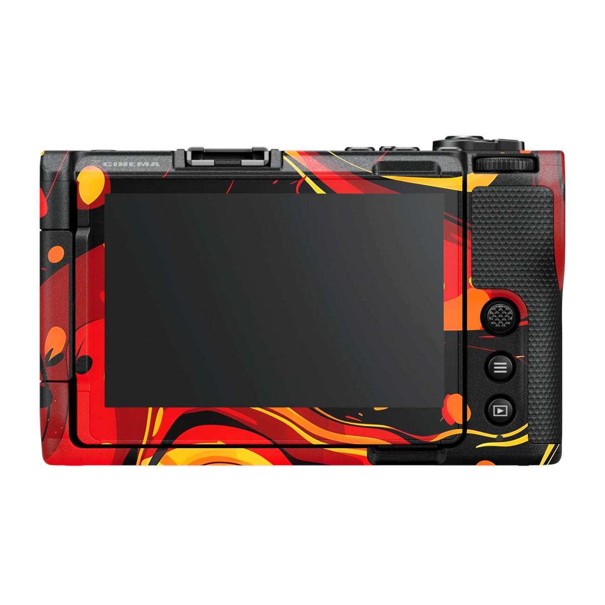 Lava Burst Nikon ZR Camera Skin