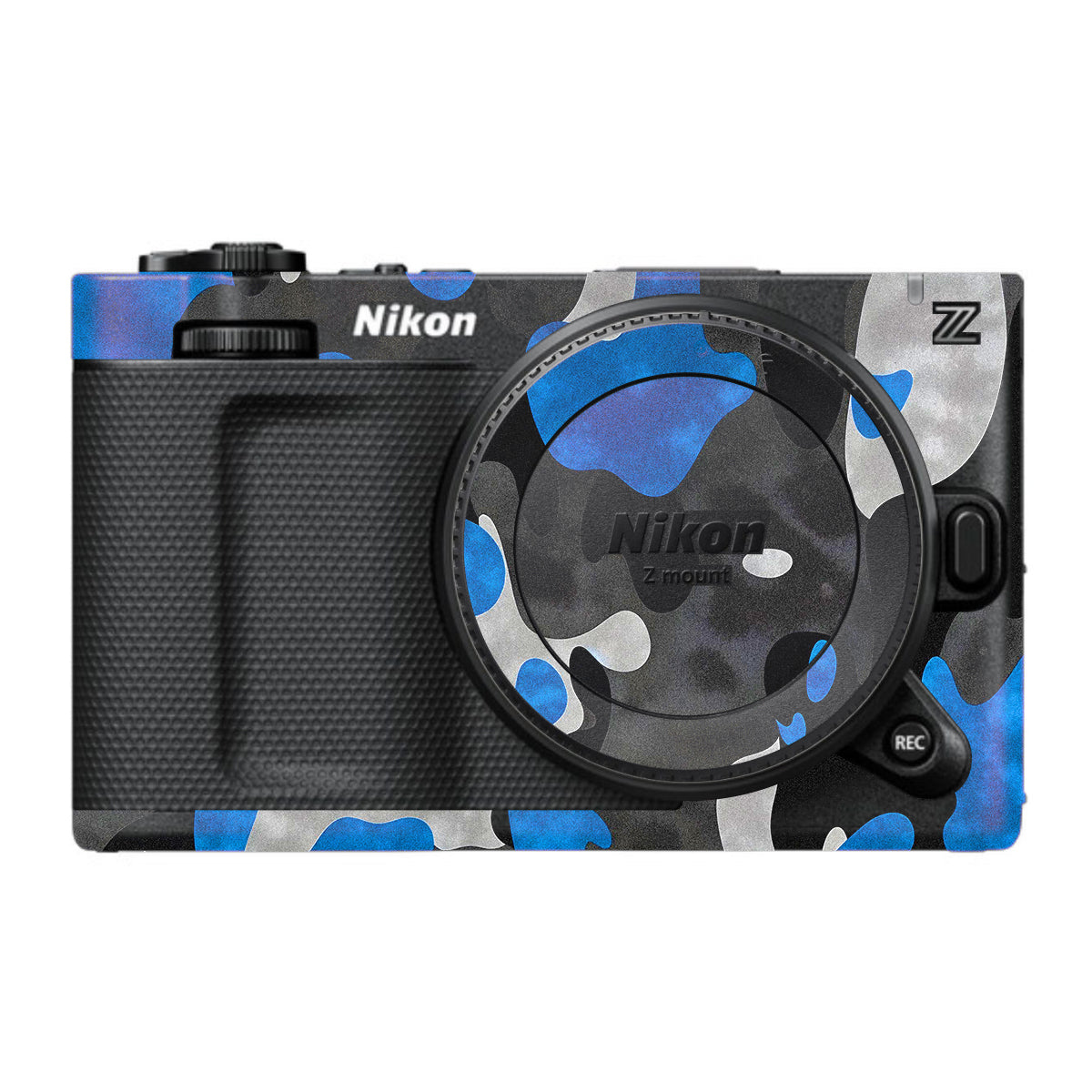 Blue Grey Camo Nikon ZR Camera Skin