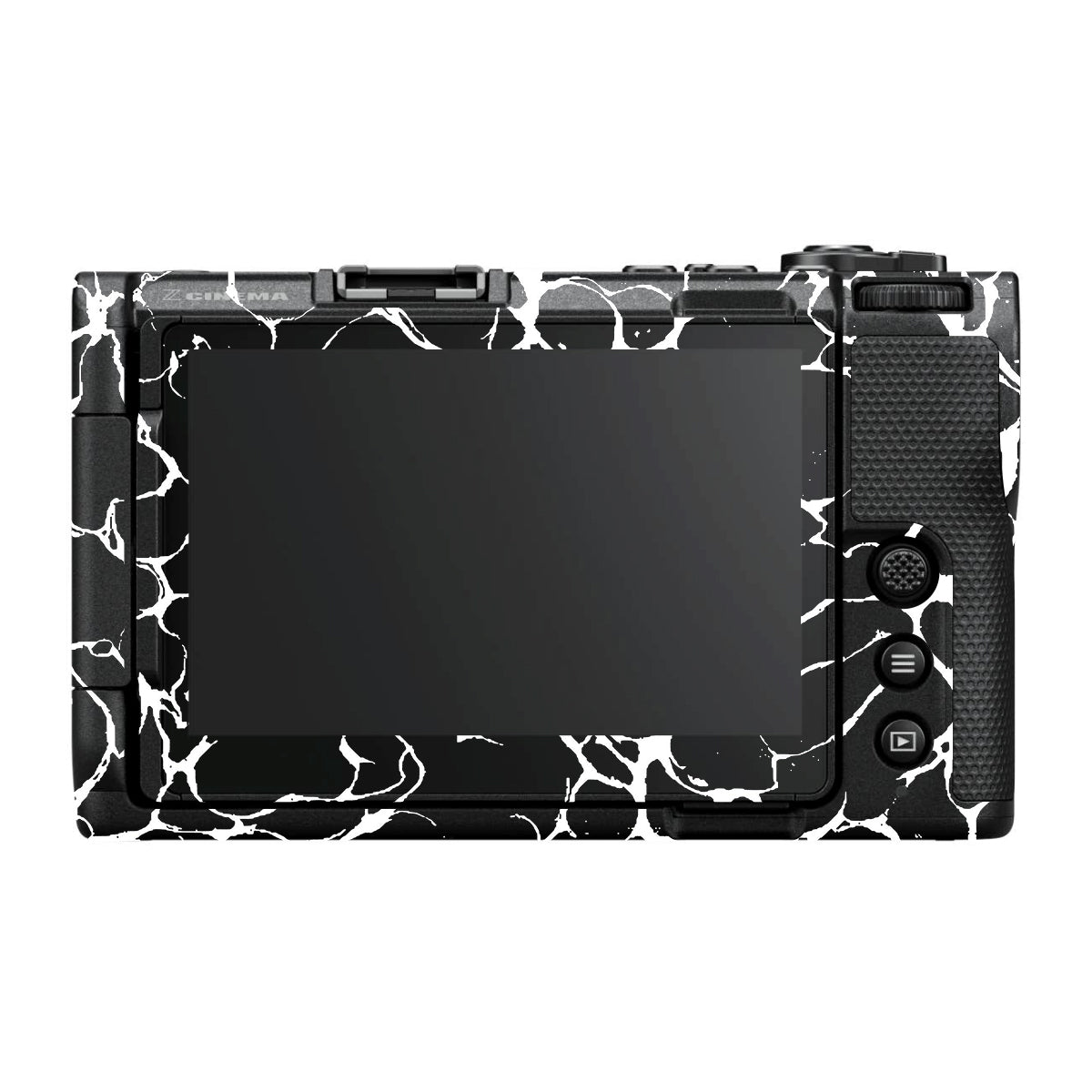 White Web Nikon ZR Camera Skin