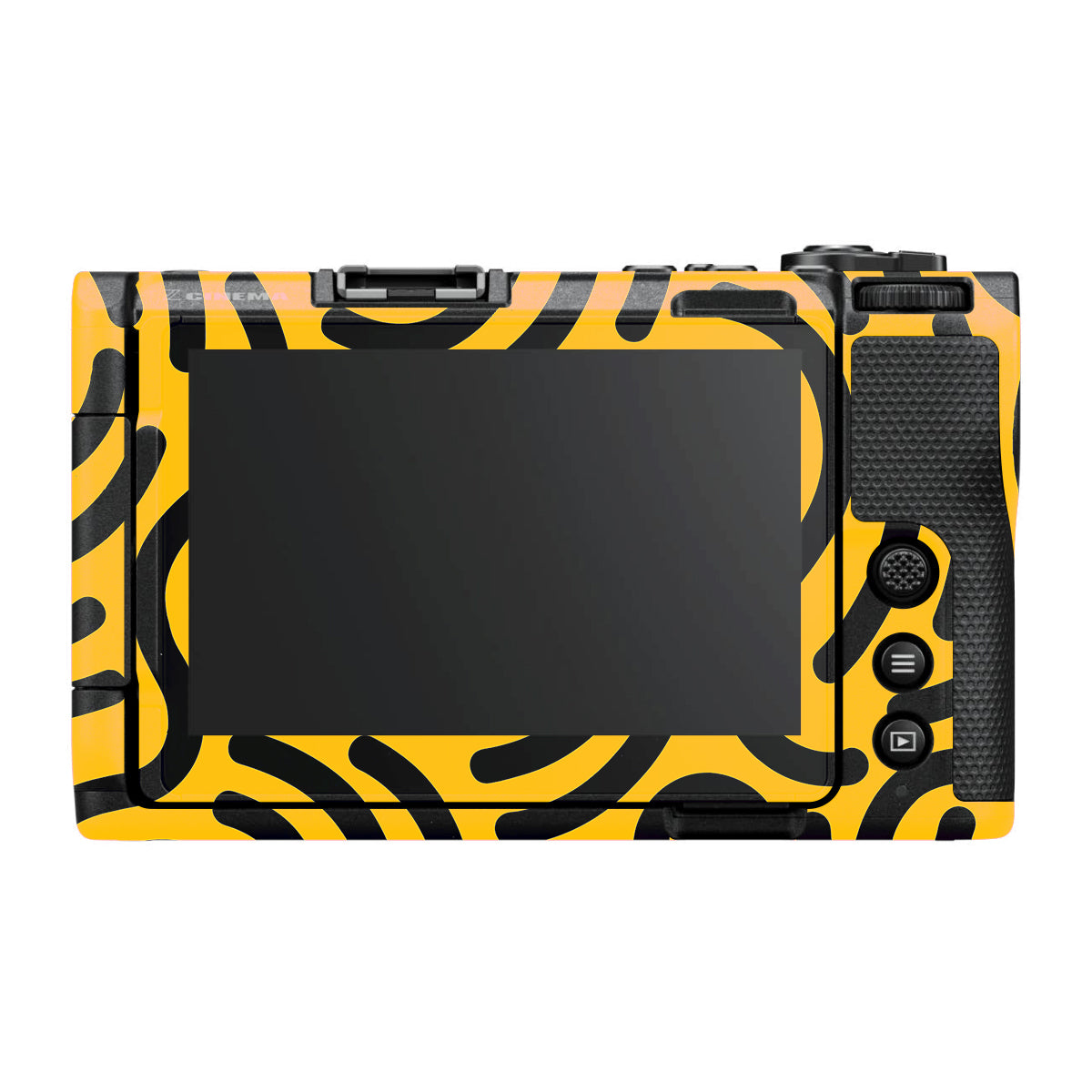 Minimal Yellow Wave Nikon ZR Camera Skin