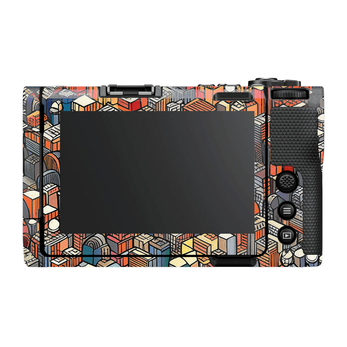 Isometric Cityscape Nikon ZR Camera Skin