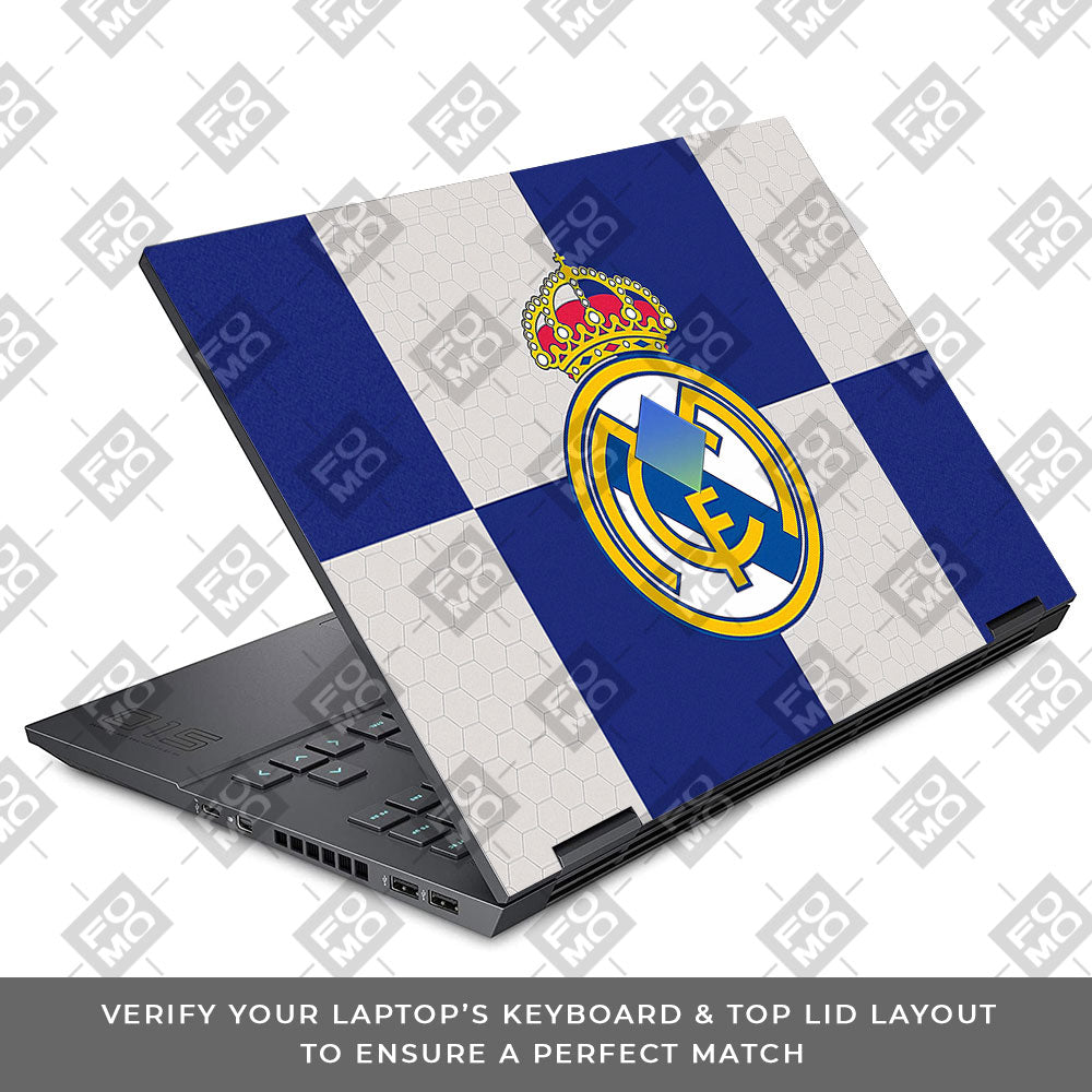 Royal Reign Real Madrid Glory HP Omen 15 Laptop Skin