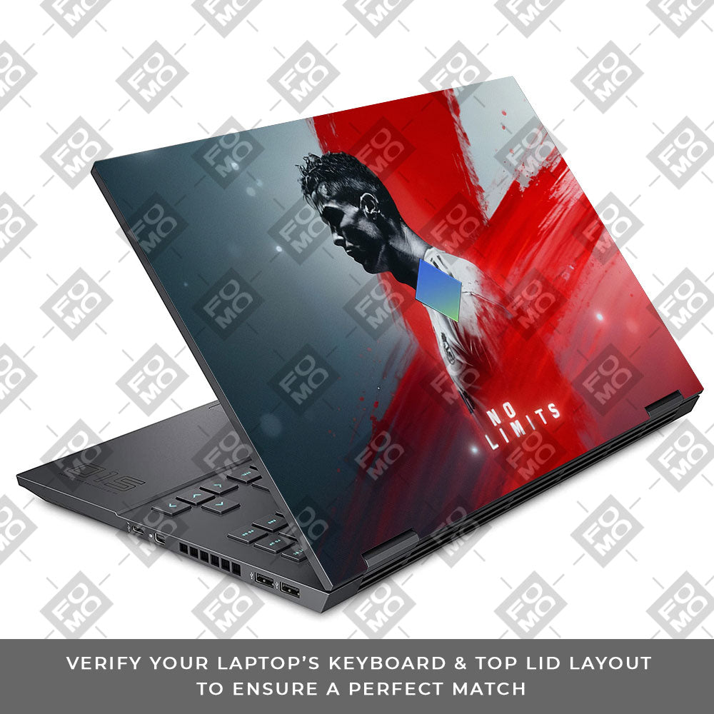No Limits Ronaldo Spirit HP Omen 15 Laptop Skin