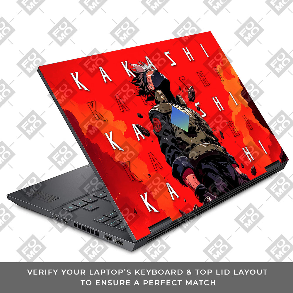 Kakashi Hatake Inferno HP Omen 15 Laptop Skin