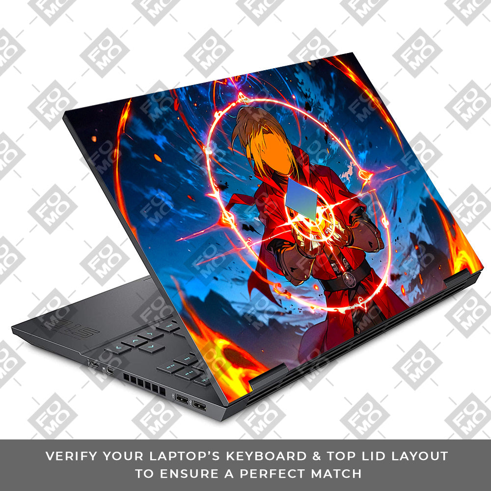 Edward Elric Fullmetal Alchemist HP Omen 15 Laptop Skin