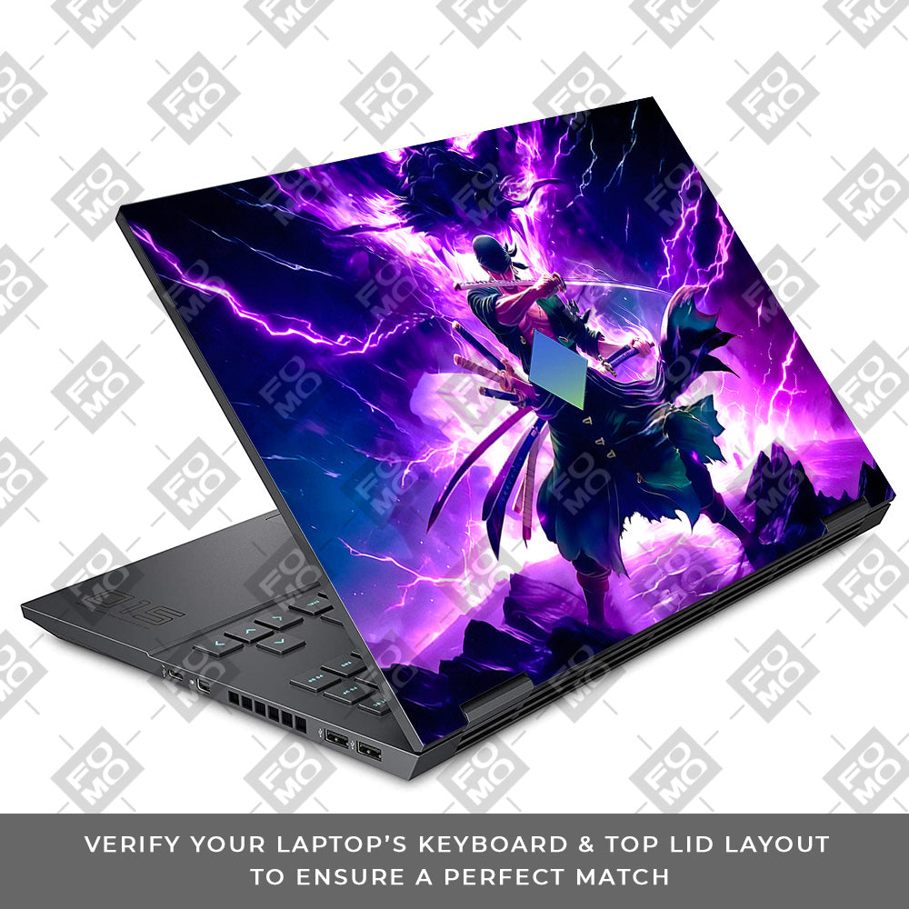 Roronoa Zoro Hell Mode HP Omen 15 Laptop Skin