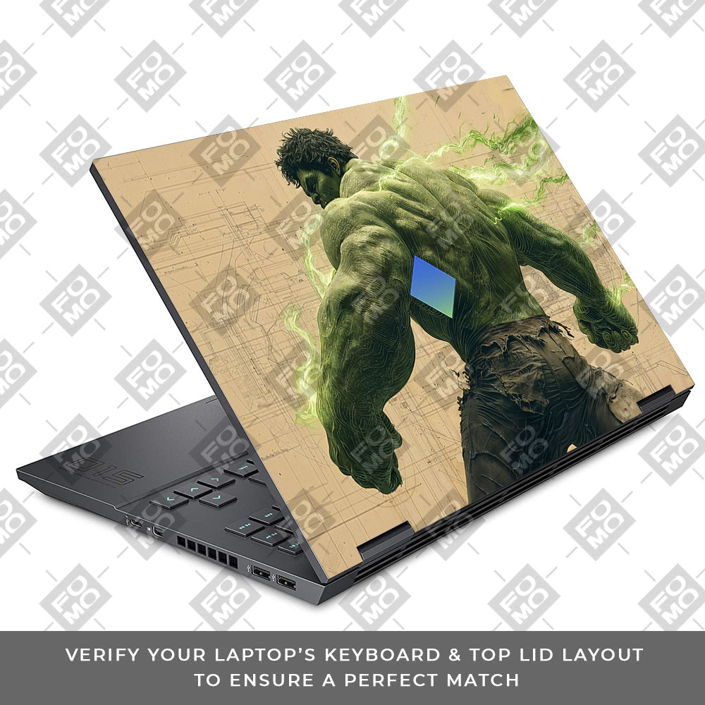 Hulk Unleashed HP Omen 15 Laptop Skin