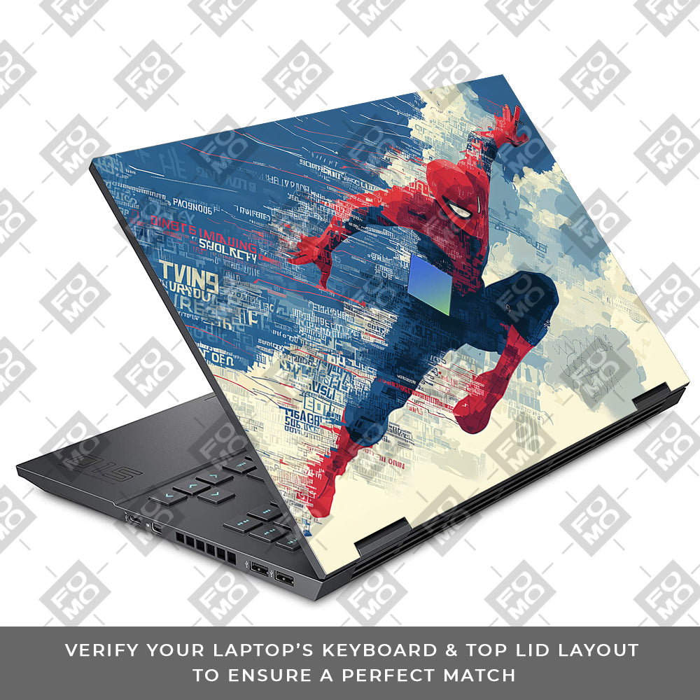 Spiderman Velocity HP Omen 15 Laptop Skin