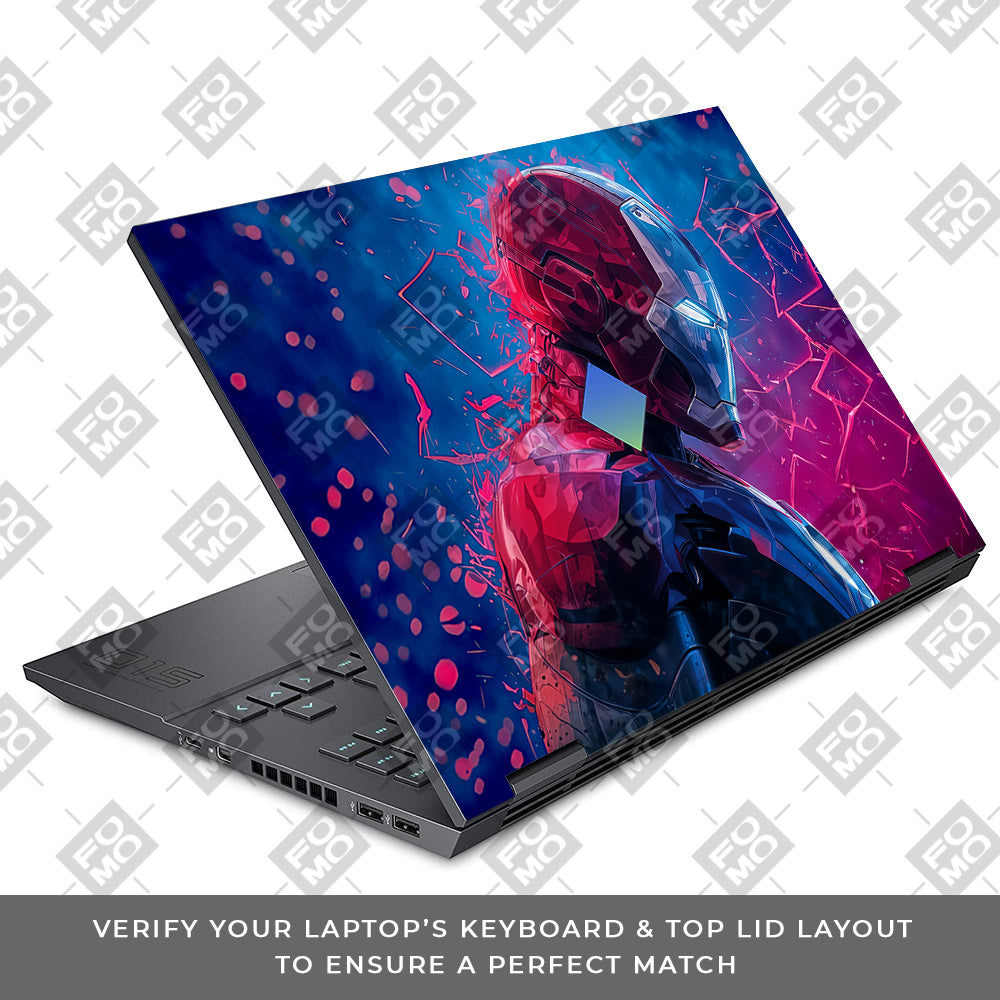 Iron Man Neon Tech HP Omen 15 Laptop Skin