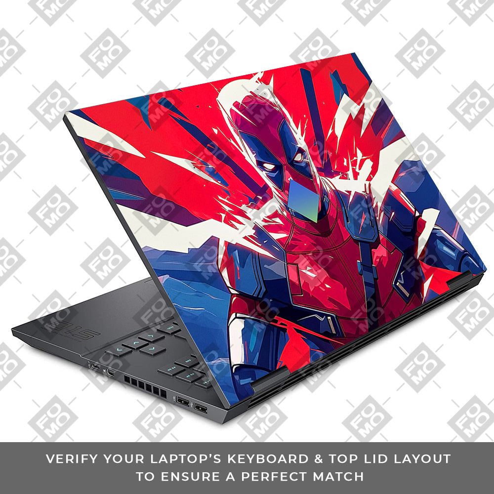Deadpool Power Burst HP Omen 15 3D Laptop Skin