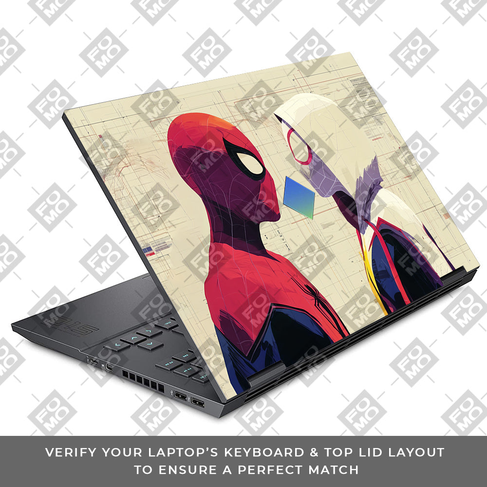 Spider Man X Spider Gwen HP Omen 15 Laptop Skin