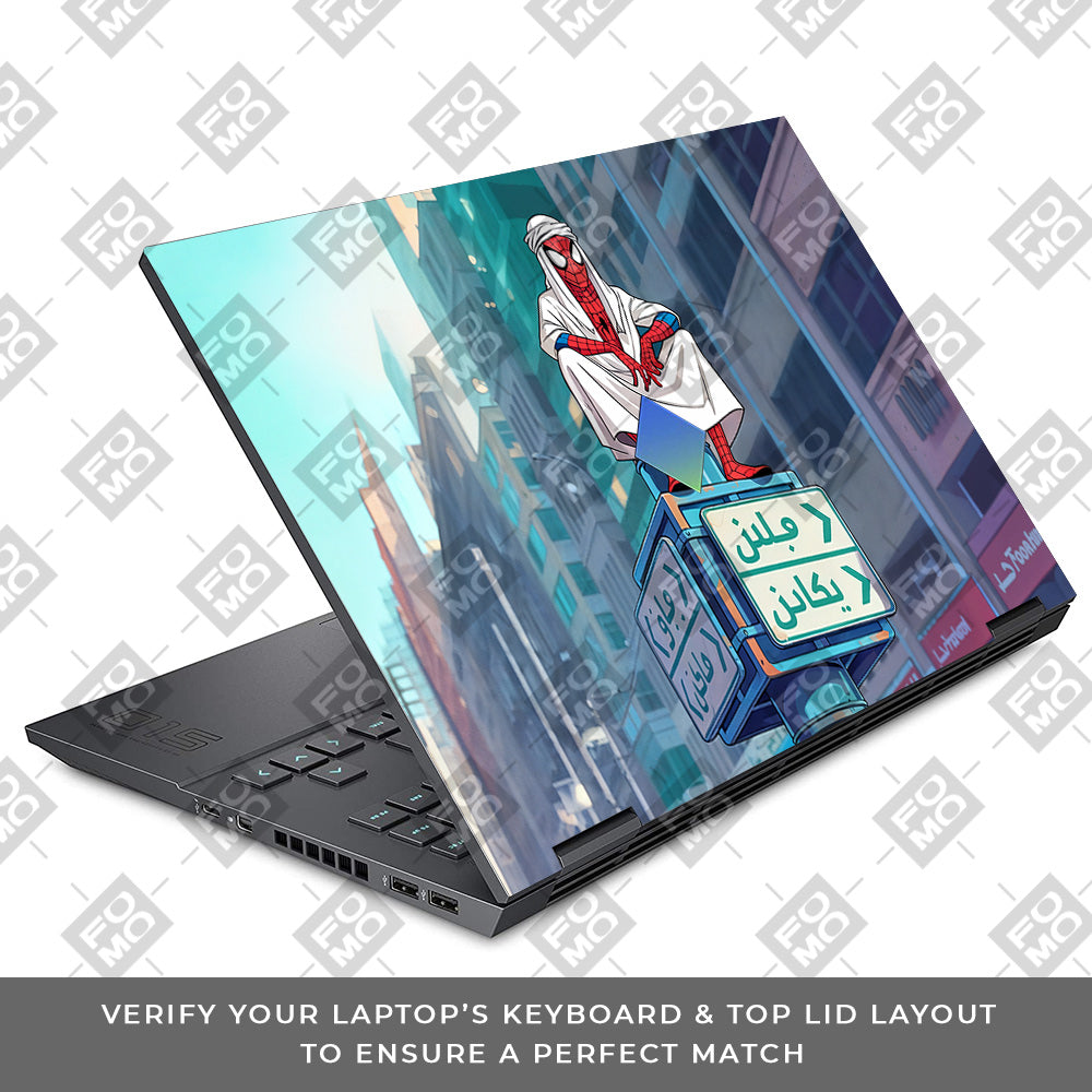 Arabian Spider Man HP Omen 15 Laptop Skin