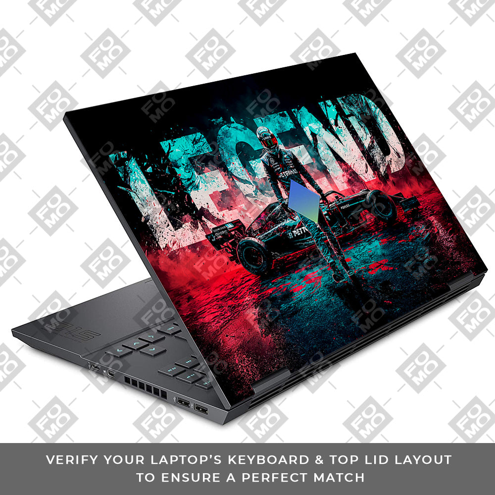 F1 Legend Racer HP Omen 15 Laptop Skin