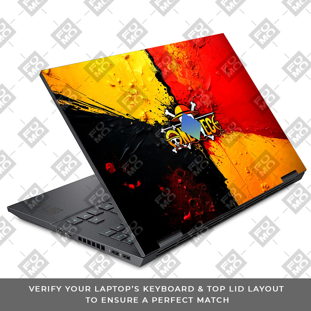 One Piece Paint Splash HP Omen 15 Laptop Skin