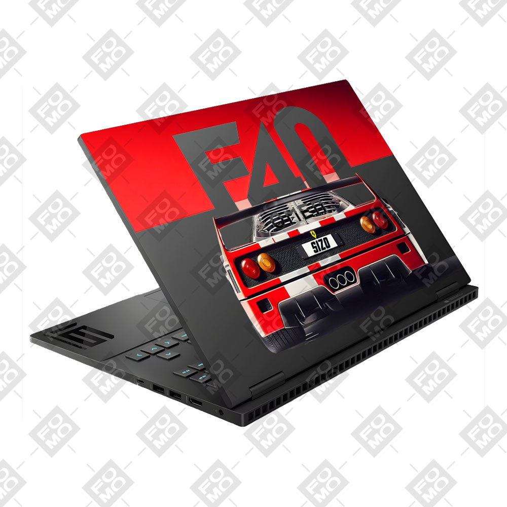 Transparent Ferrari F40 Omen Gaming 16 Laptop Skin