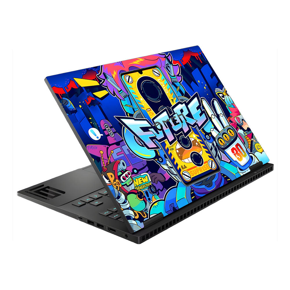 Futuristic Cyberpunk Vision HP Omen Gaming 16 Laptop Skin