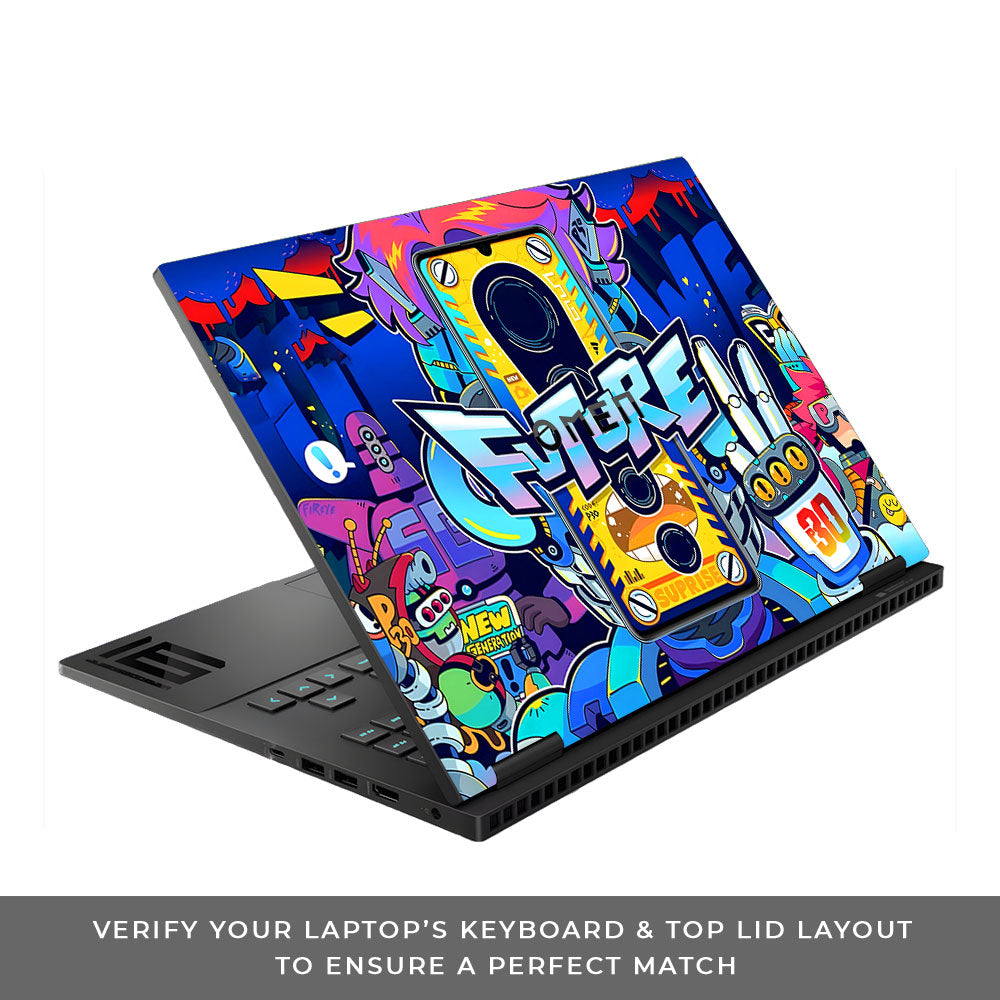 Futuristic Cyberpunk Vision HP Omen Gaming 16 Laptop Skin