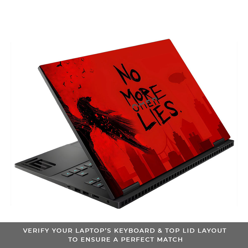 Batman No More Lies HP Omen Gaming 16 Laptop Skin