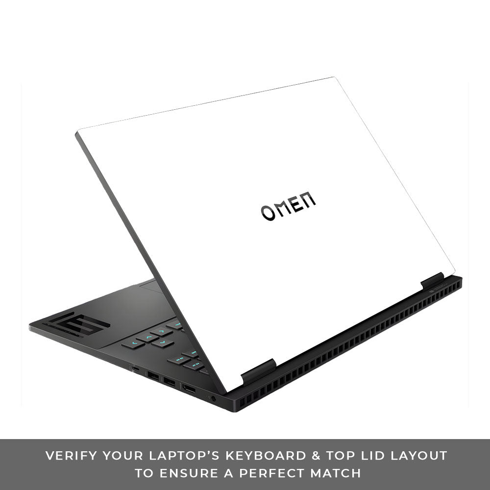 Textured White HP Omen Gaming 16 Laptop Skin