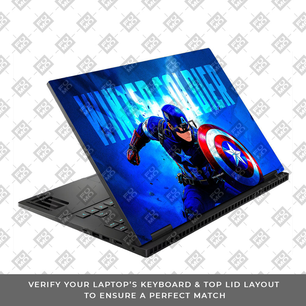 Shield of Justice Captain America HP Omen Gaming 16 Laptop Skin