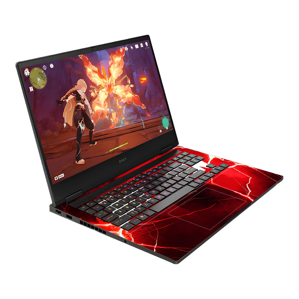 Red Rage Batman HP Omen Gaming 16 3D Laptop Skin