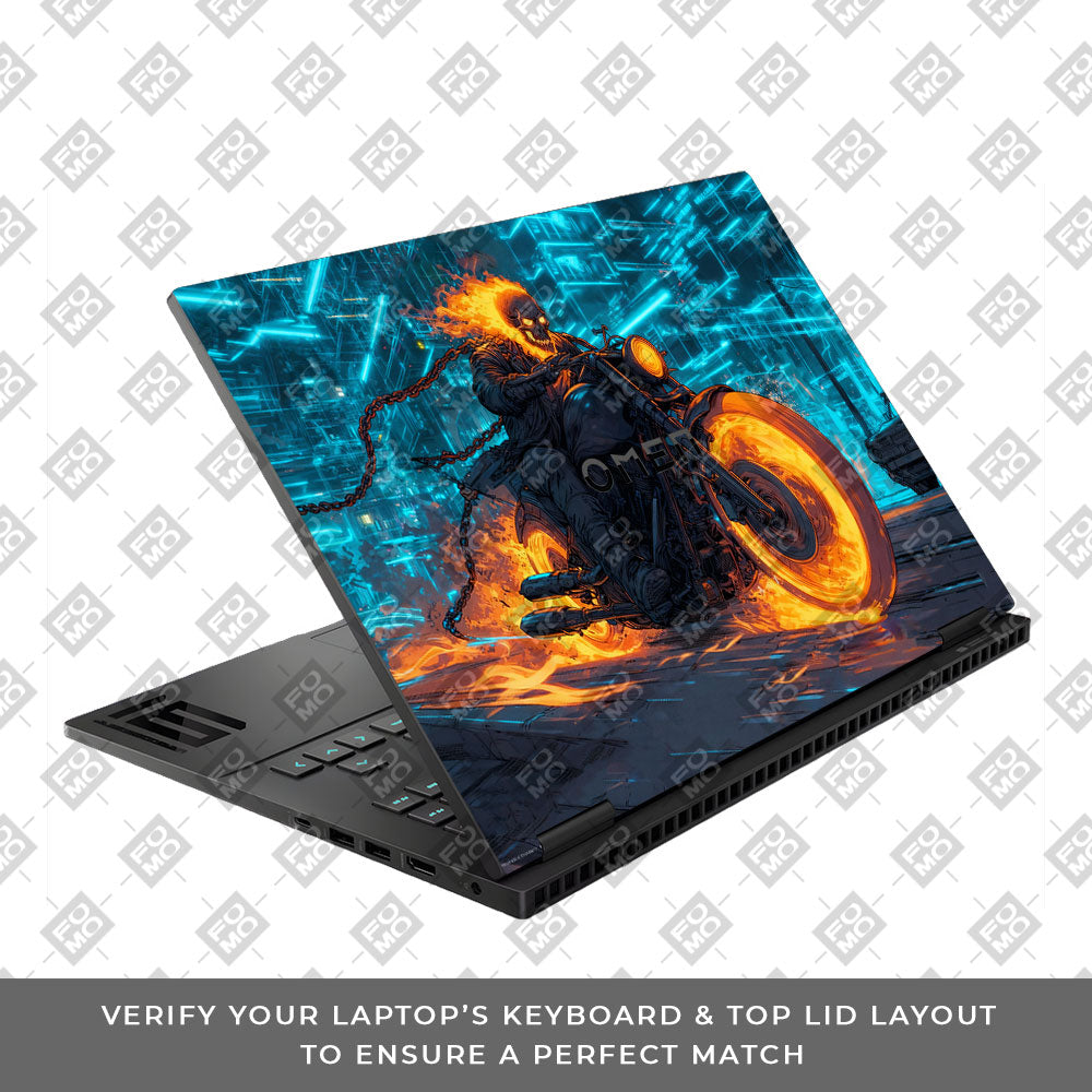 Hellfire Rider HP Omen Gaming 16 Laptop Skin