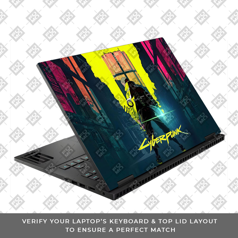 Cyberpunk Uprising HP Omen Gaming 16 Laptop Skin