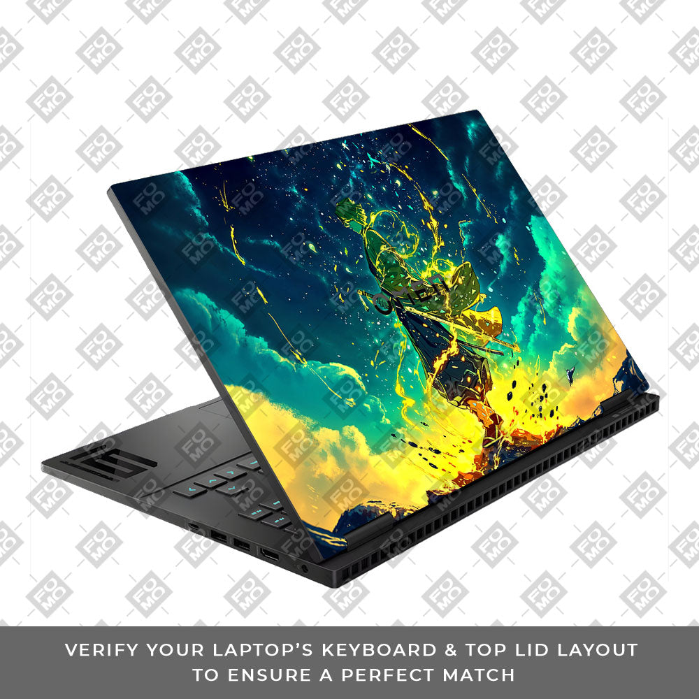 Zenitsu Thunder God HP Omen Gaming 16 Laptop Skin