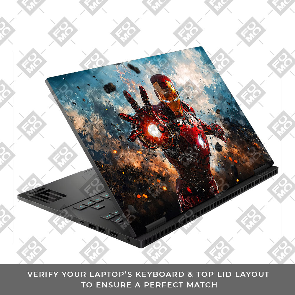 Iron Imapct The Arc Reactor HP Omen Gaming 16 Laptop Skin